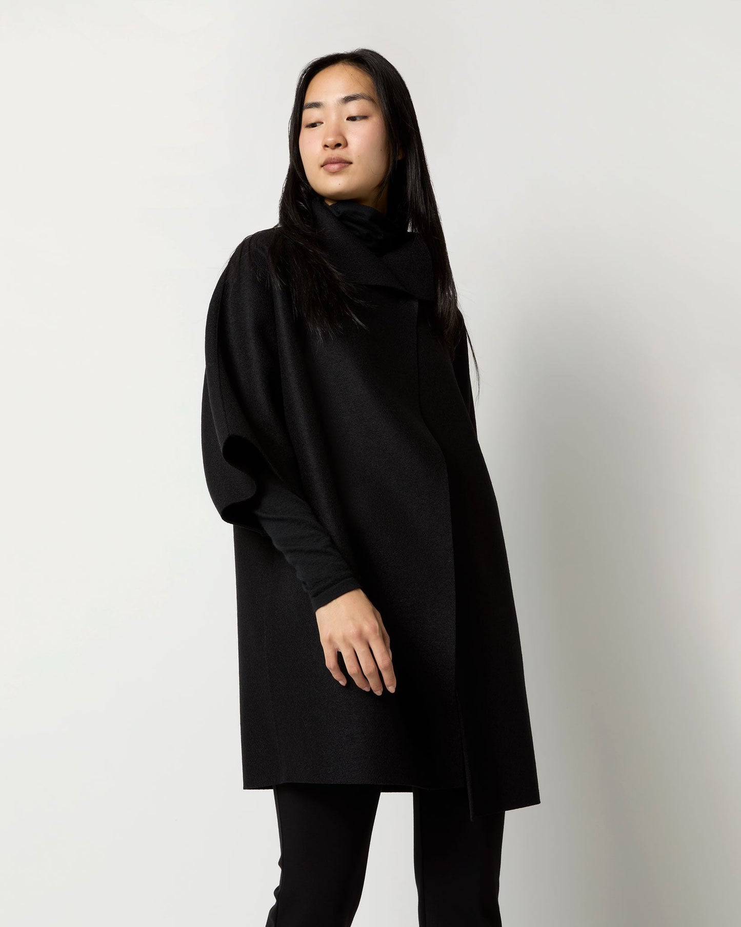 Kimono Coat in Black