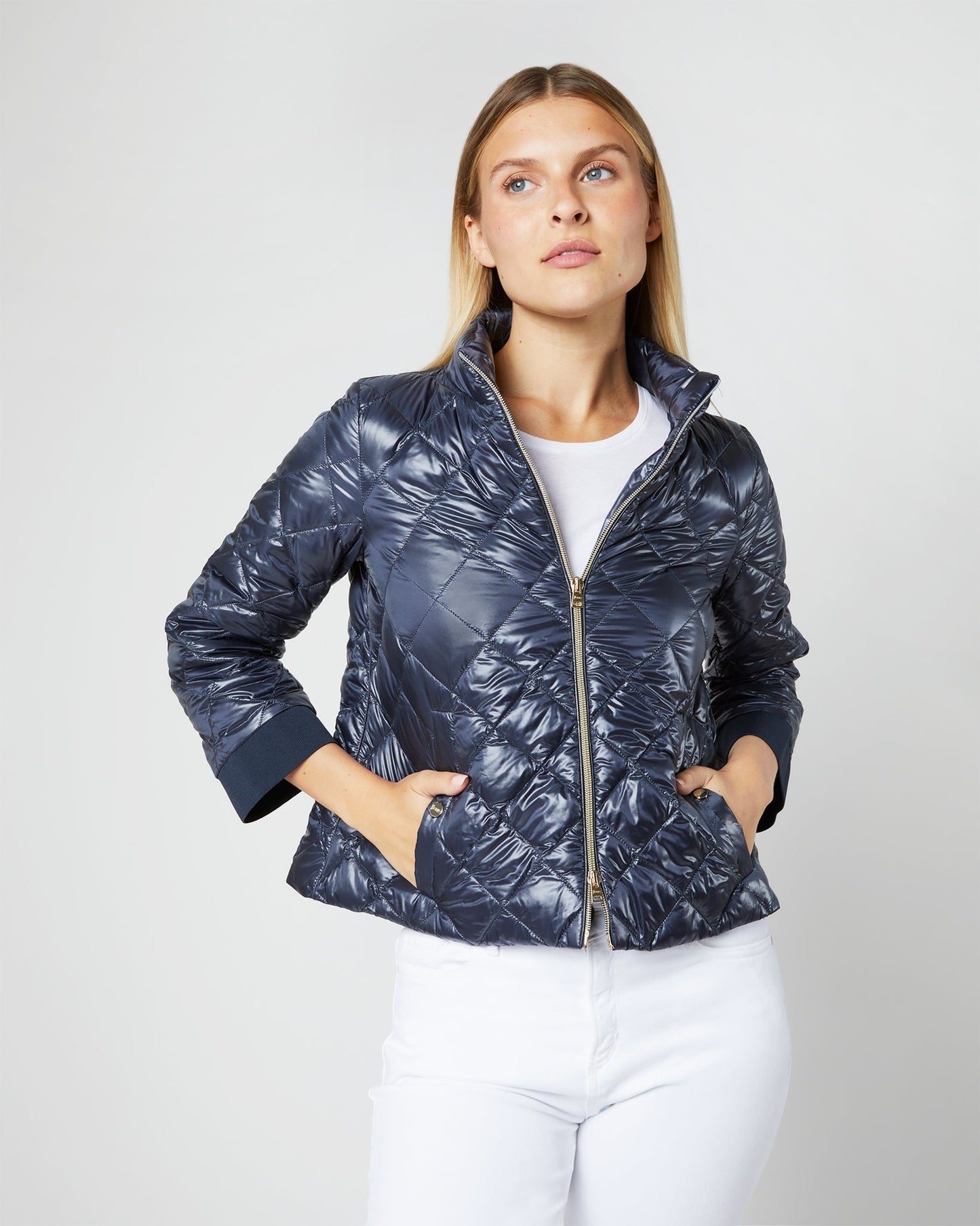 A-Line Short Jacket in New Blu