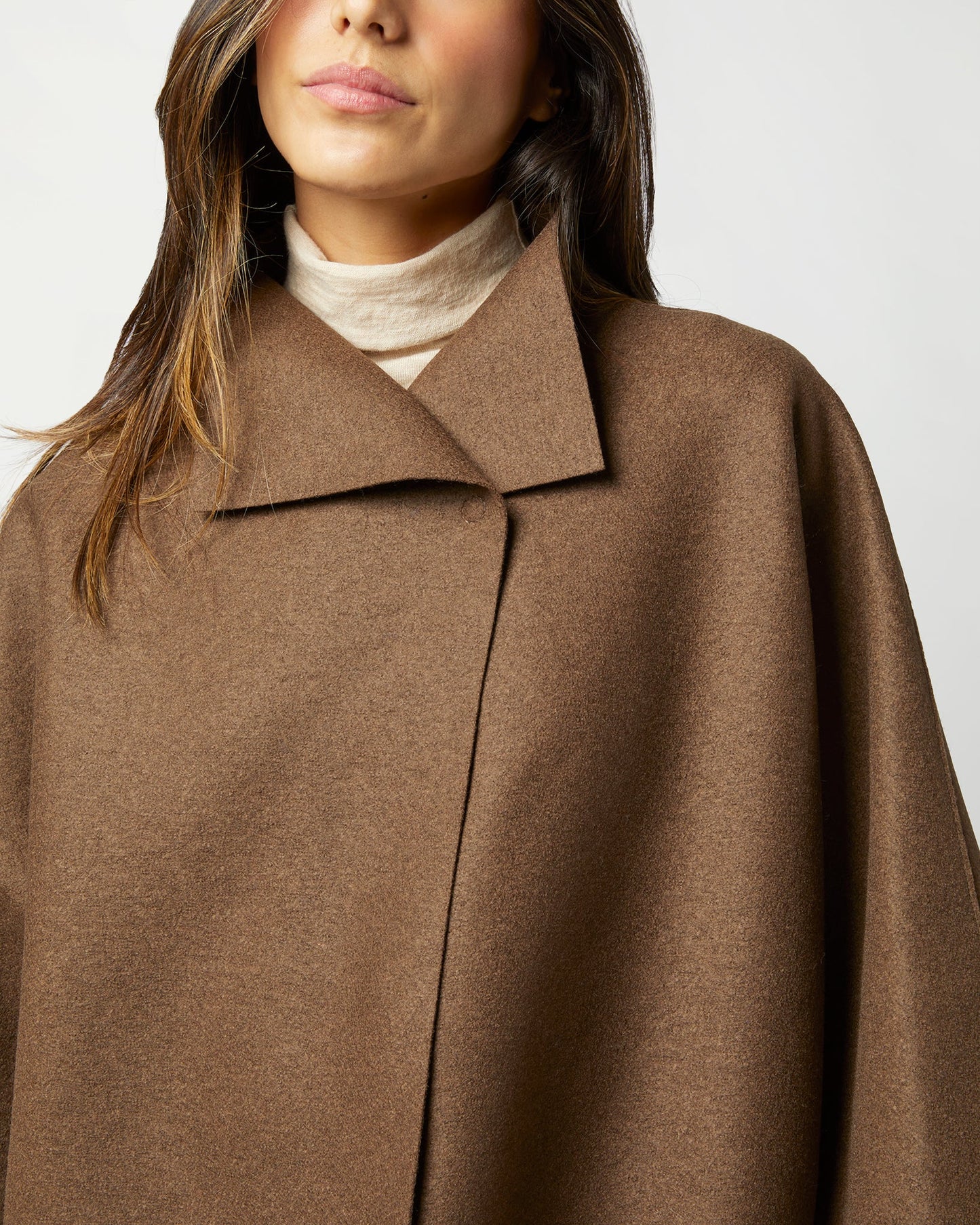 Kimono Coat in Teddy Brown