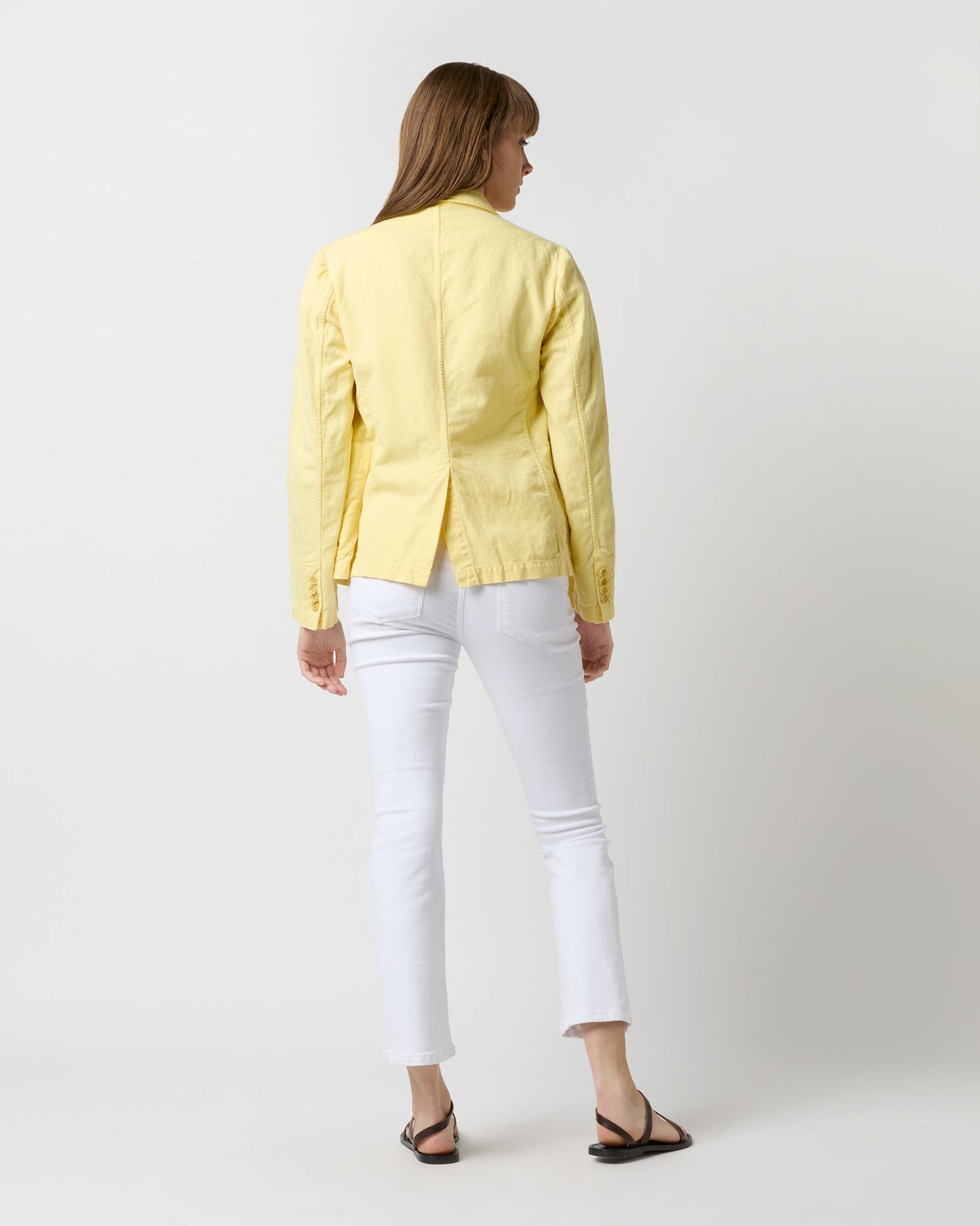 Three Button Jacket in Ginger