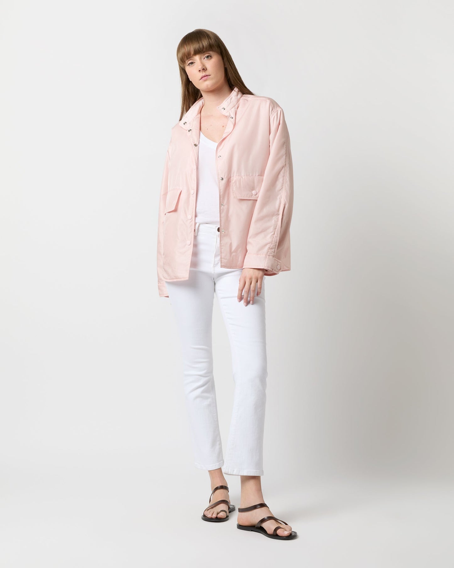 Alisha Shirt Jacket in Rose