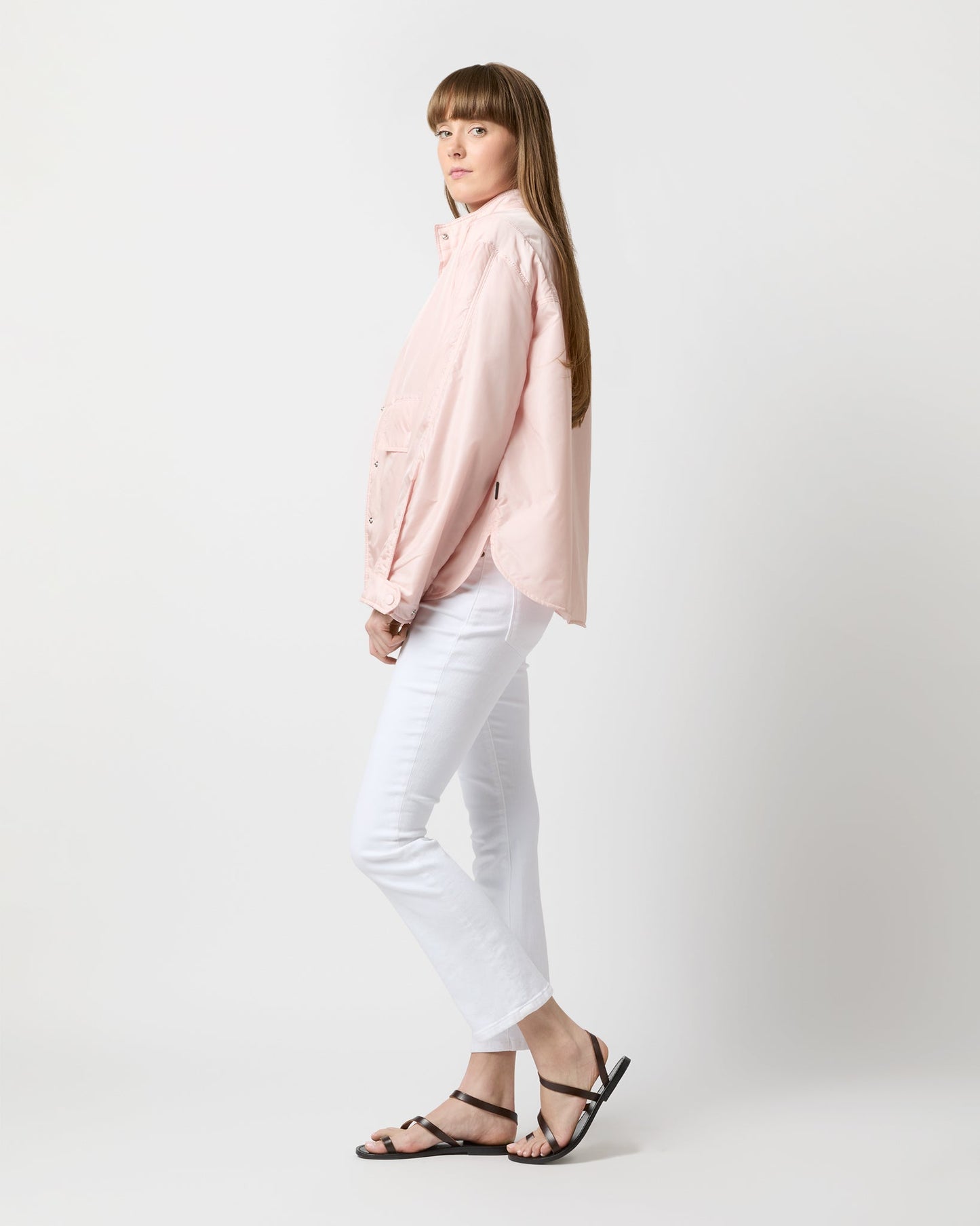 Alisha Shirt Jacket in Rose