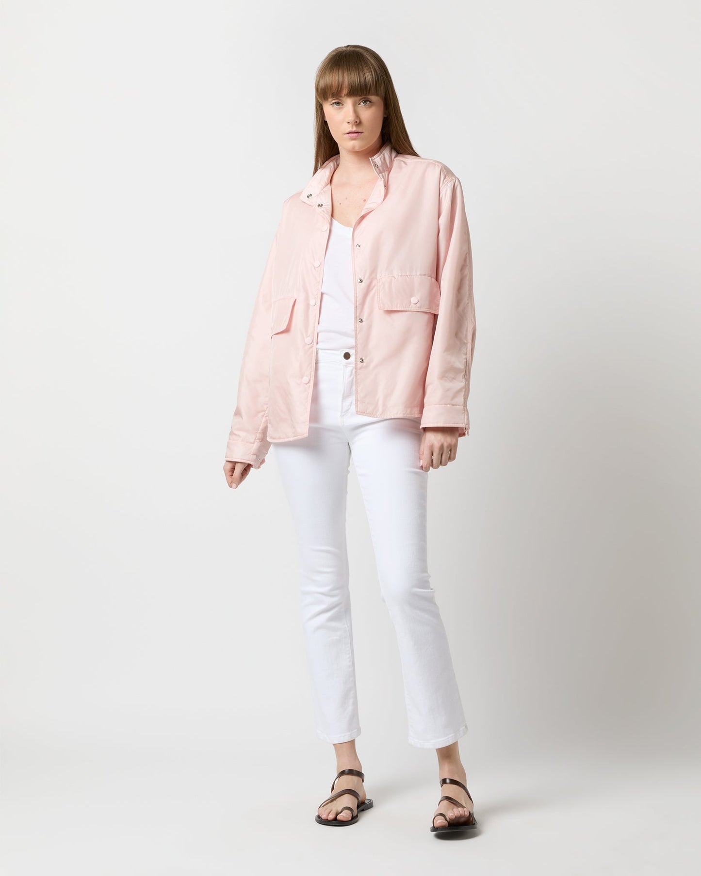 Alisha Shirt Jacket in Rose