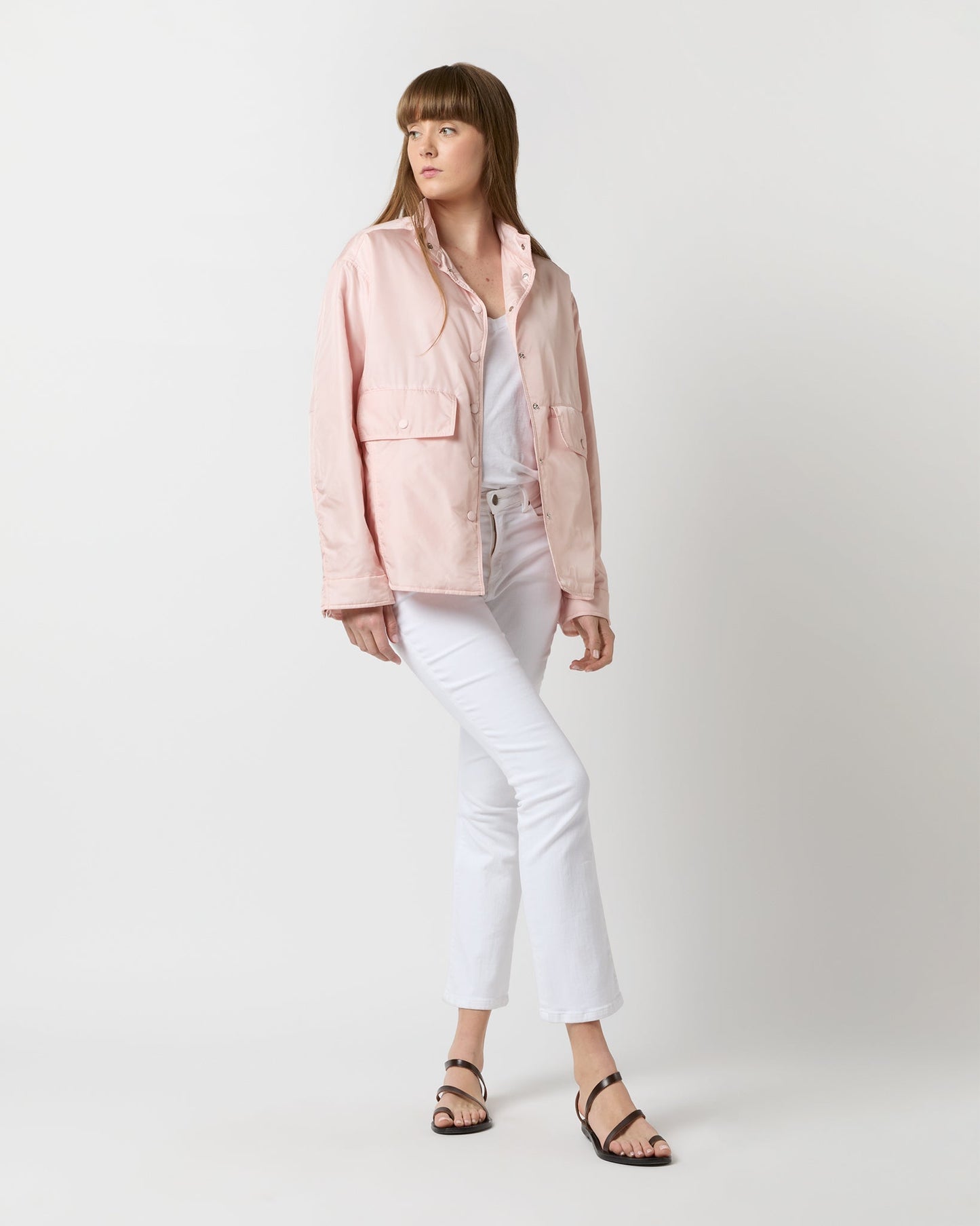 Alisha Shirt Jacket in Rose