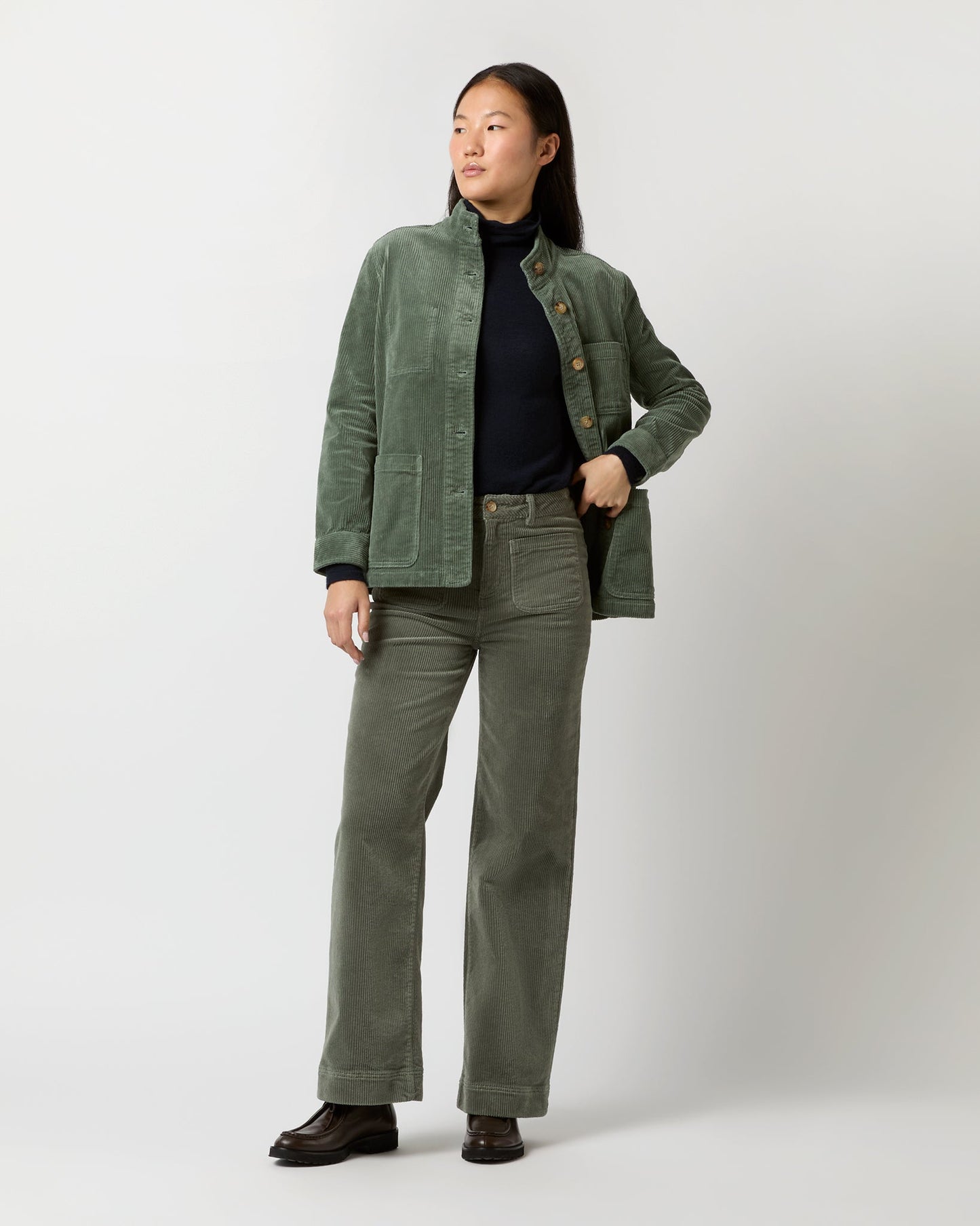 Chore Jacket in Wintergreen Stretch Cord