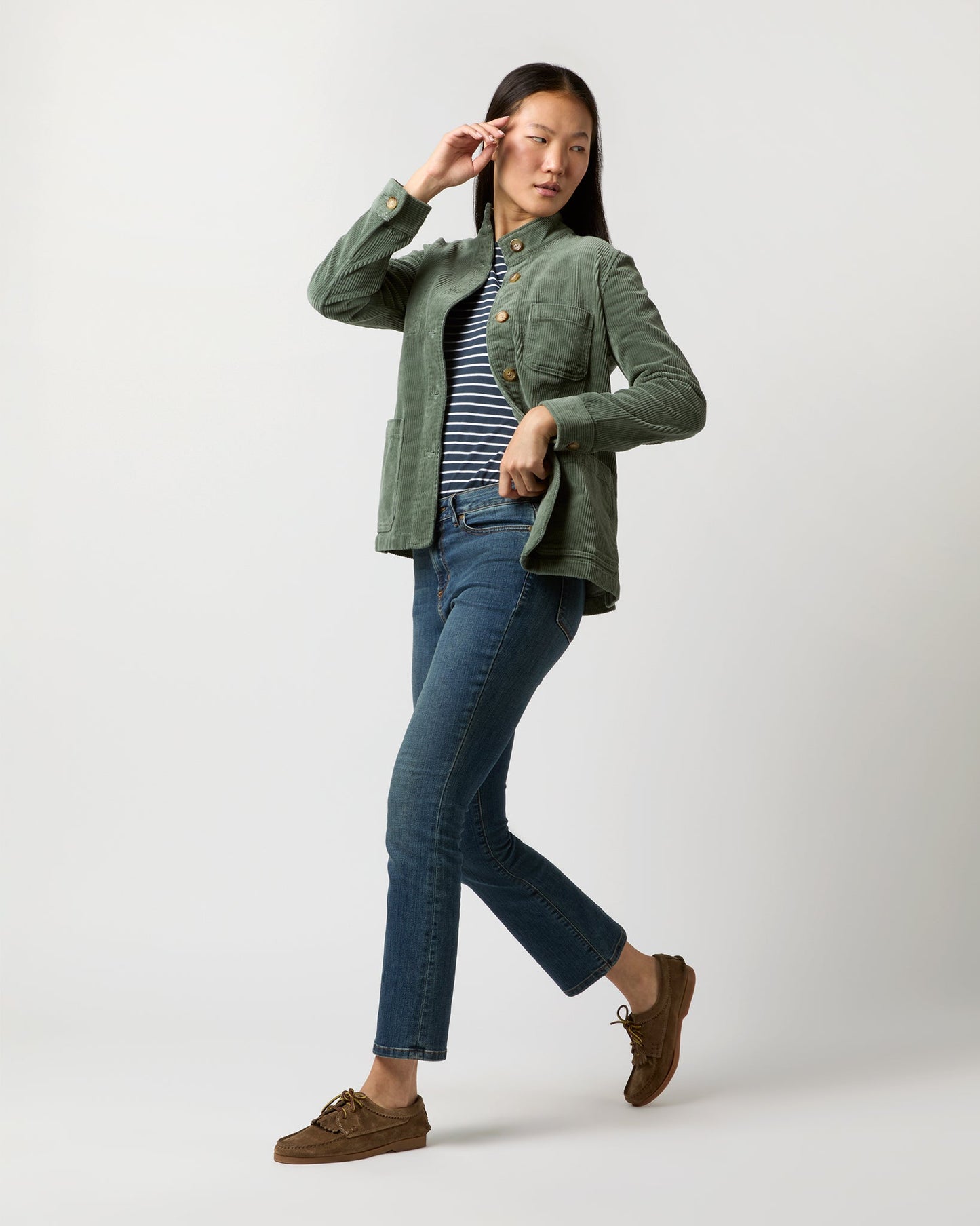 Chore Jacket in Wintergreen Stretch Cord