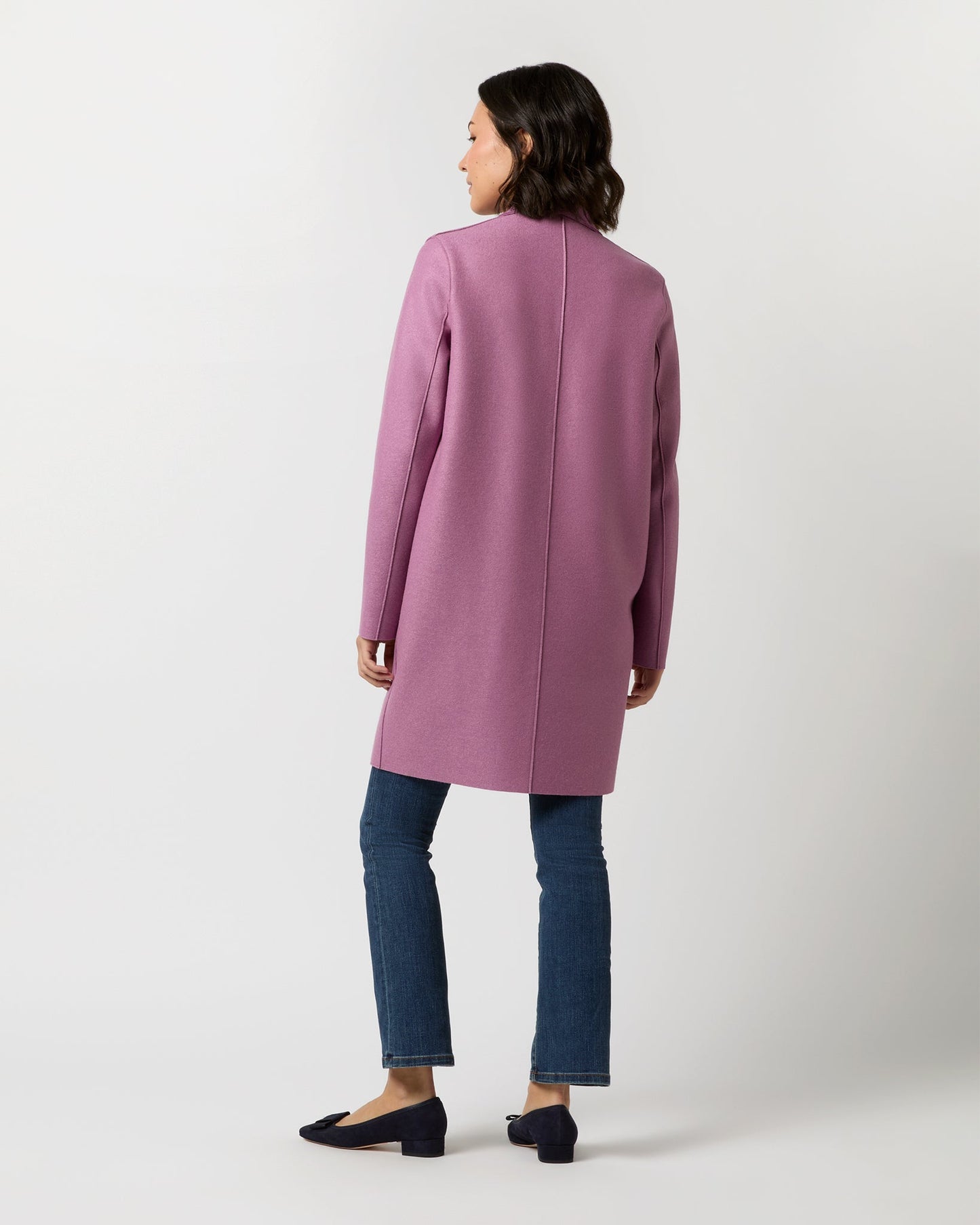 Cocoon Coat in Mulberry