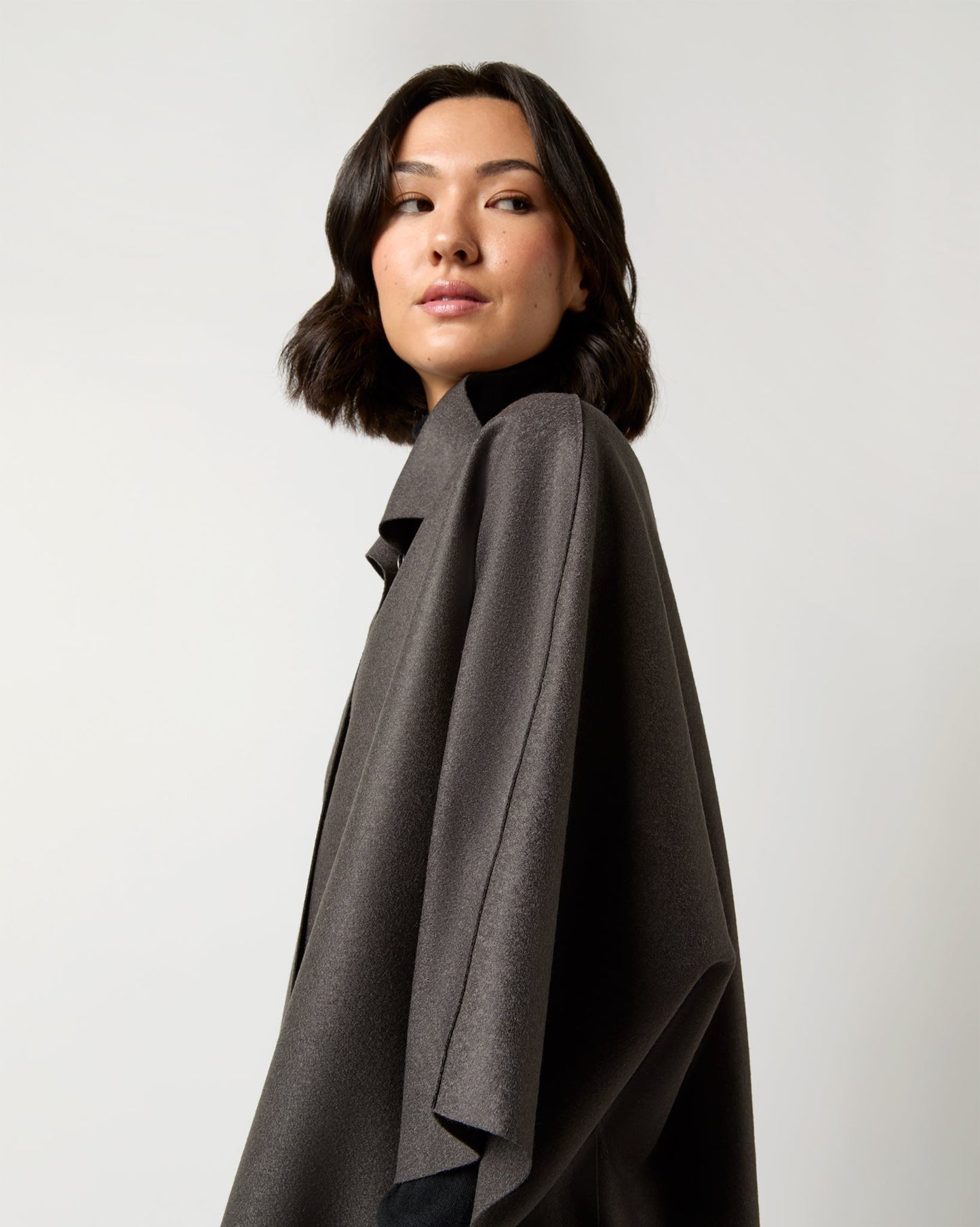 Kimono Coat in Graphite