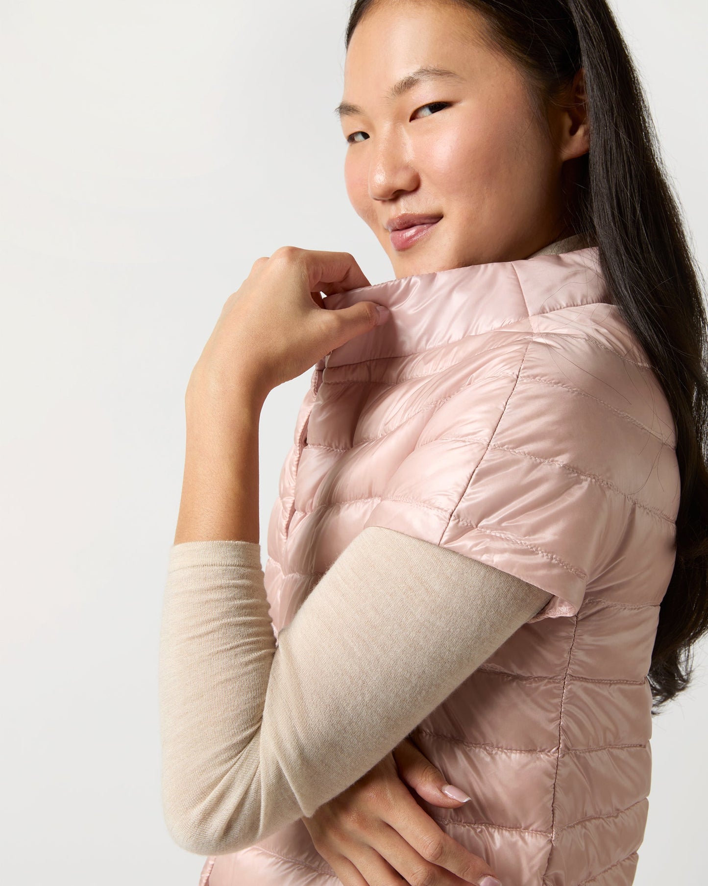 Emilia Cap-Sleeve Jacket in Rose Pink