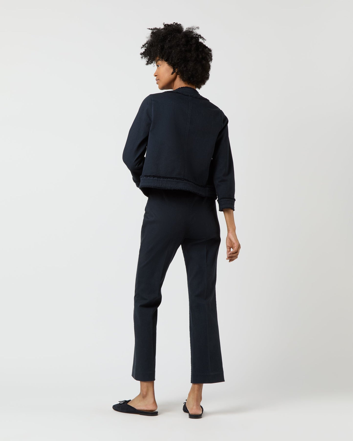 Kiki Jacket in Navy Stretch Twill